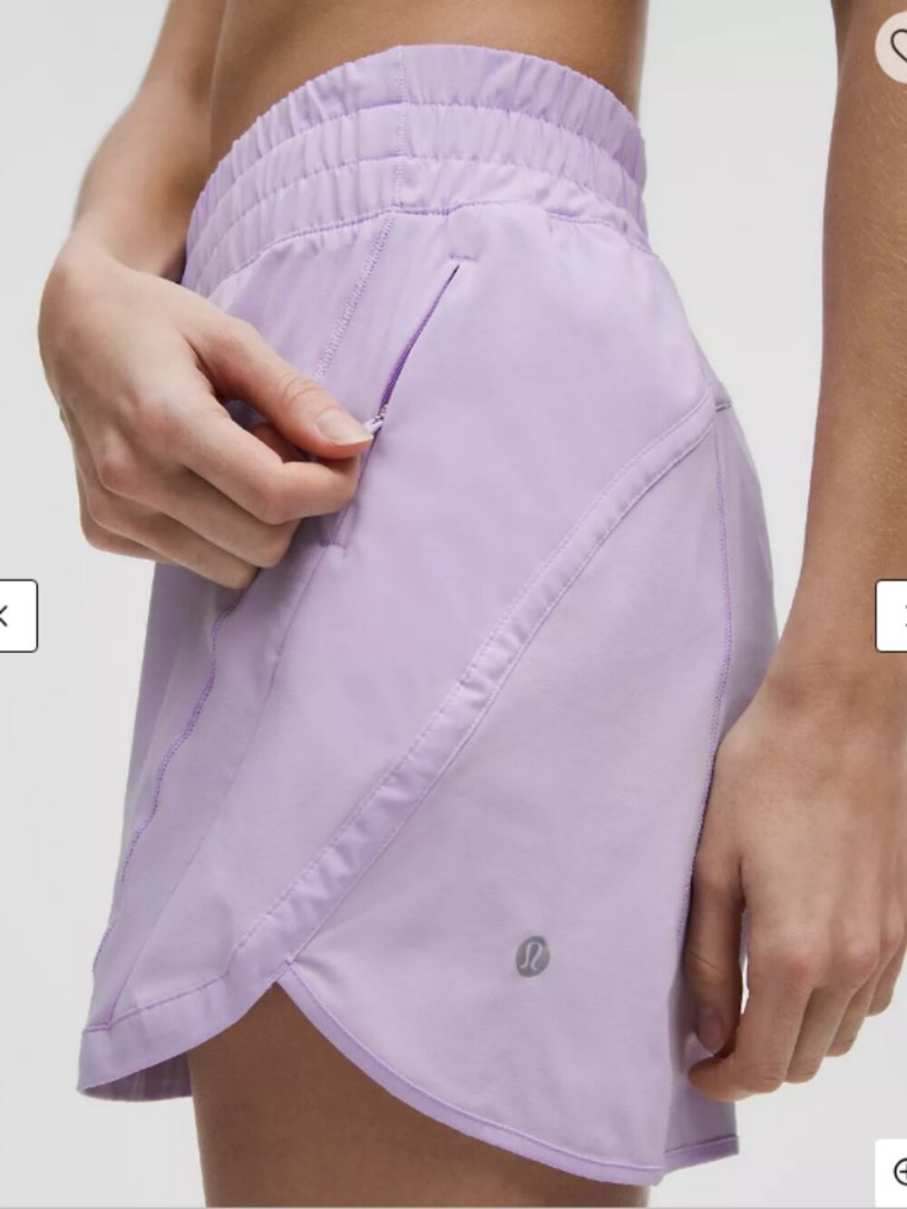 lululemon athletica Track That High Rise Short; 5" Lined; NWT; Size 10 - Picture 3 of 10